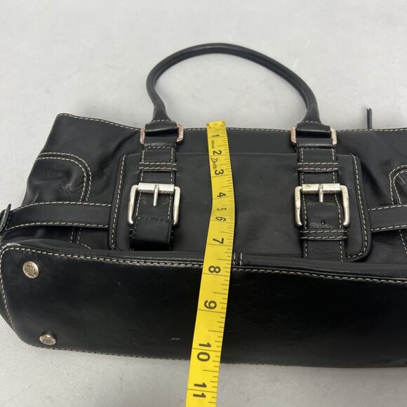 Michael Kors Womens Black Leather Satchel Bag Purse Handbag - Picture 15 of 16